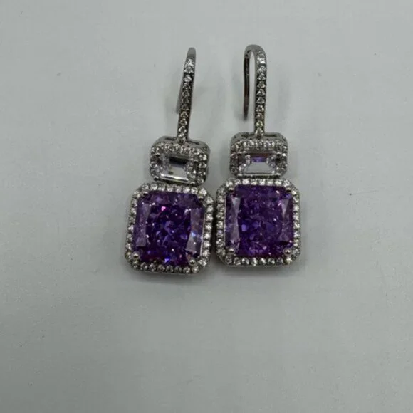 14k 4ct Kunzite Earrings - Picture 2 of 7